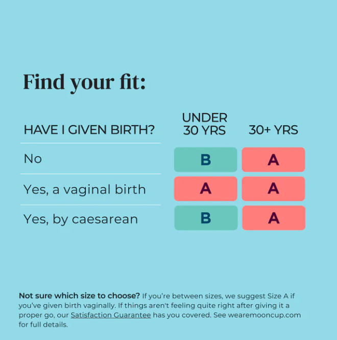Herbruikbare menstruatiecup MoonCup Maat A, > 30 jaar - Afbeelding 4