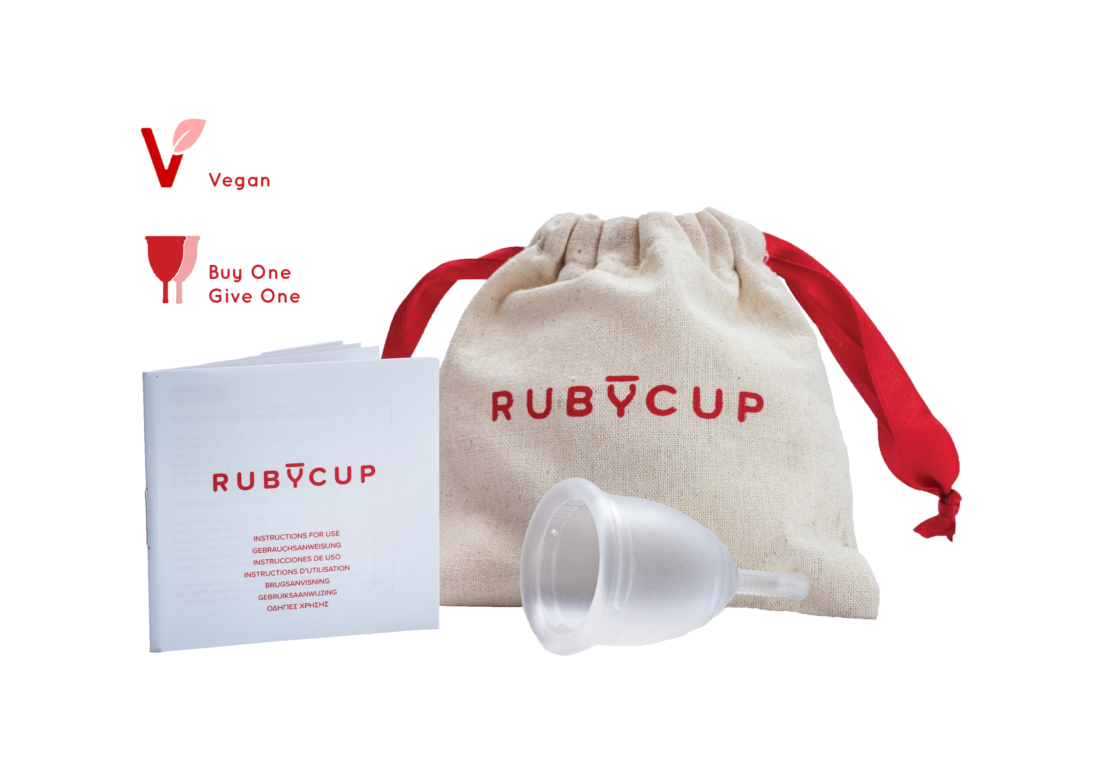 Ruby cup (Medium), herbruikbare menstruatiecup