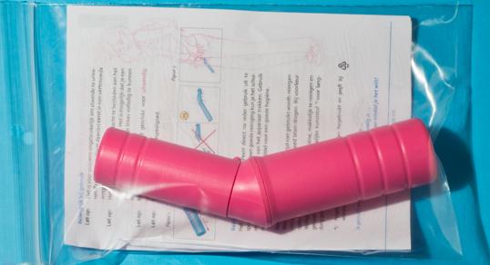 Image of WoPeeH-pocket, nieuwe moderne plastuit voor vrouwen (Kleur: Pretty Pink (Roze))