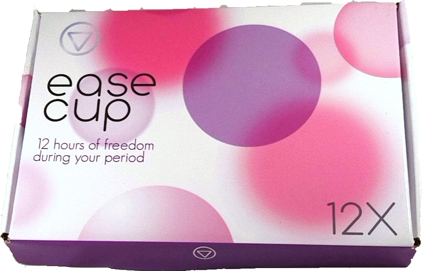 EaseCup 2x - Tot 12 uur vrijheid tijdens je menstruatie! (aantal: 1 x EaseCup 12 pack (12 stuks))