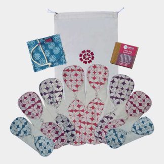 Eco Femme First Period Kit - bio katoen - GOTS - Naturel - wit