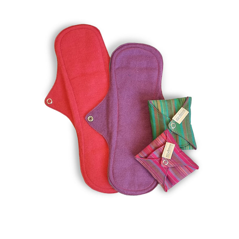 Eco Femme Medium Flow Kit - GOTS - wasbaar maandverband set - Afbeelding 8