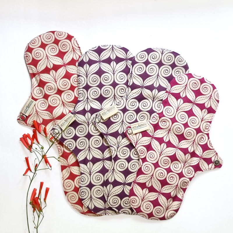 Eco Femme Medium Flow Kit - GOTS - wasbaar maandverband set - Afbeelding 3
